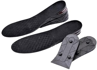 LEOFLA Solette Alzatacco Regolabili +3 +5 +7 cm Con Plantare Componibile e Resistente