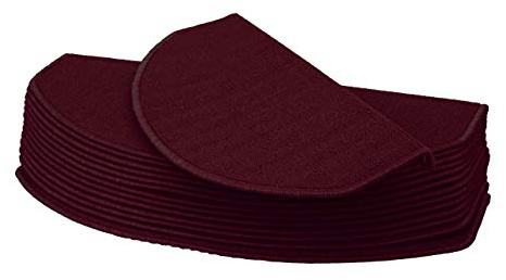 Mendler 15er-Set Stufenmatte HWC-G49 65x25cm - halbrund, Bordeaux | Treppenteppich, Treppenschutz, Treppenmattenset