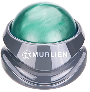MURLIEN Bola de rodillo de masaje, alivio de músculos tensos y doloridos, masajeador manual, alivia la tensión muscular de hombros, brazos, espalda, piernas, pantorrillas o músculo, color verde