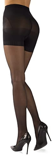 Sarah Borghi Pin Up Collant Donna 20 Denari Push-Up, Calze Velate in Lycra con Corpino Modellante, Made in Italy