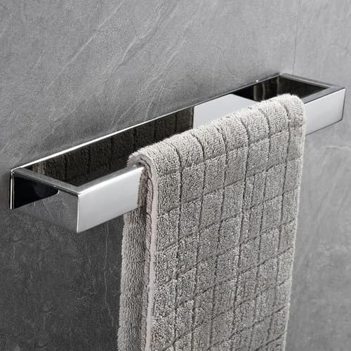 CALUCAB Toallero Autoadhesivo de Aceros Inoxidables Toallero de Pared Sin Perforación Cromado Toallero de Baño para Baño Cocina (40 cm)
