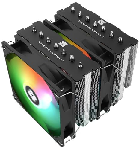 TR PS120SE ARGB enfriador de aire CPU, 7 tubos de calor, ventilador doble PWM TL-C12B-S V2, tecnología AGHP, rodamiento S-FDB, para AMD AM4/AM5 y Intel 1150/1151/1200