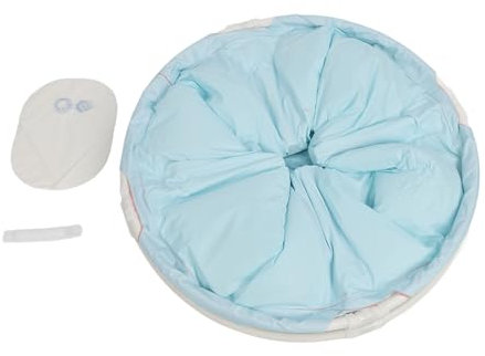 Baignoire Pliable, Baignoire à Remous Polyvalente Portable, Entretien, Assemblage Facile, Conception Ronde Pratique pour Adultes et Enfants, Tissu de Flocage PVC EPE Haute densité