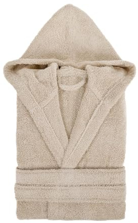 TRAMAS+ Albornoz de Baño Unisex 100% Algodón 450 GR con Capucha Dos Bolsillos y Cinturón Ajustable Alta Absorción Secado Rápido Certificado OEKO TEX