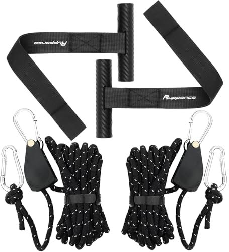 Kayak Tie Down Straps Quick Hood Loops Bow Stern Kayak Strap Anchor for Roof Racks, Canoe, Trunk, Boat(2 Packs)