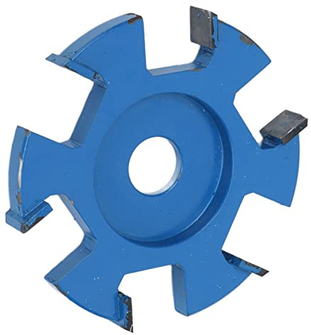 Cortador de molienda de madera de 6 dientes, disco de tallado de acero de carbono de 3.8 pulgadas para herramienta de ranura de carpintería de molinillo angular