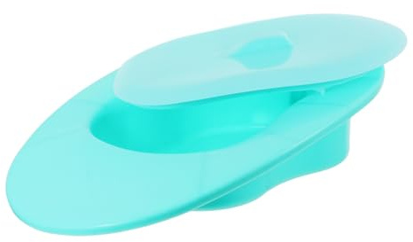 SMASOLO Padella da Letto con Coperchio Verde Design Ergonomico Antidispersione Toilette Portatile Resistente per Anziani e Pazienti Allettati Uso Sicuro e Confortevole in Casa e Ospedale