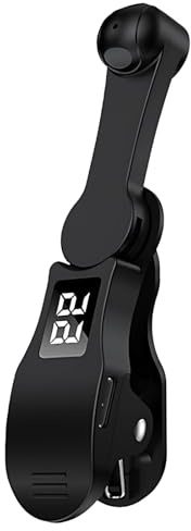 Auto Clicker för telefon, 108 justerbar skärmtapper, handsfree mekanisk finger, tyst hastighetsklickare med klämma och LED-skärm, USB-laddning, 3,9 tum/10 cm, svart för livestreaming