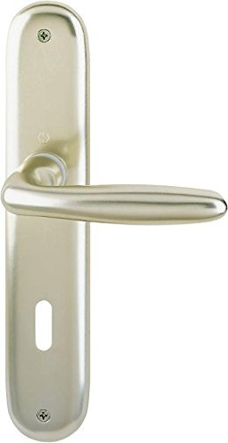HOPPE Langschild-Garnitur 'Verona' Aluminium Neusilber 1510/273P - 6972160