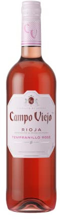 CAMPOVIEJO Tempranillo Rosé Wein – Frischer Rosé mit zart-fruchtigem Geschmack aus Spanien – Weinbox-Set 6 x 0,75 l