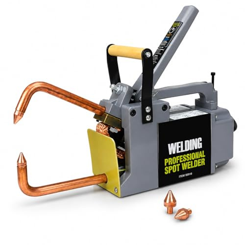 Stark USA Portable Spot Welder 1/8 Electric Handheld Welding Tip Gun Metal Sheet, Spot Welding Machine for Carbon Steel and Aluminum Sheet, 220V