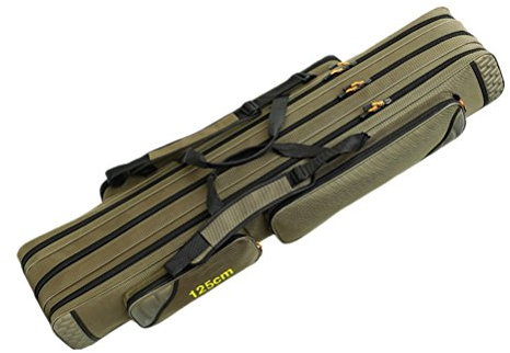 TentHome Allround Rutentasche Angeln Tasche Angeltasche Rutenfutteral 3 Fächern Verschiedene Längen für Angelruten 120cm
