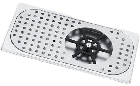 Automatische Glasspüler, 11,4cm Durchmesser G1/2in 201 Edelstahl Vollautomatisch Gläserspüler, Gläserspüler Cup Washer für Küchenspülen, für Zuhause, Restaurant, Bar, Einweihungsgeschenk