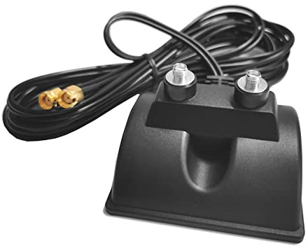 F11CS WiFi RP-SMA Antenne Verlängerungskabel Adapter mit Magnet Standfuß, Dual Band WLAN Signal Booster, 3m Kabellänge für Repeater und Range Extender