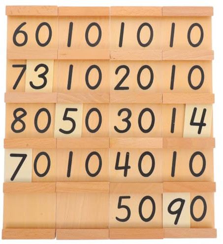 Gadpiparty Mathe-Material Teen & Ten Boards Lernspielzeug Montessori Seguin Mathematik-Lehrmittel Montessori Mathe-Spielzeug Material Für Kinder Frühkindliche Vorschulausbildung