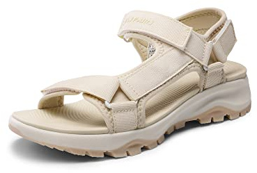 DREAM PAIRS Sandalias Deportivas Mujer | Sensación ultrasuave, suela con tacos para mayor estabilidad, correas de malla transpirables.