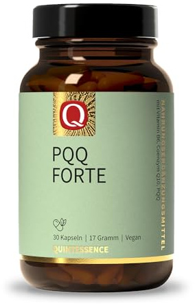 PQQ Forte, 30 Kapseln, Vitamin B6, Coenzym Q10 (Ubiquinol), Quintessence