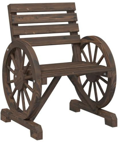 vidaXL Gartenstuhl 58x58x78,5 cm Massivholz Tanne