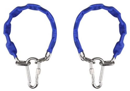 TIFONY Schaukelhaken, 2er-Set, verzinktes Schaukelzubehör, Schaukelgurte aus Metall, Schlingenverbindungsgurt, robuste Verlängerungskette for Yoga-Schaukel(40cm)