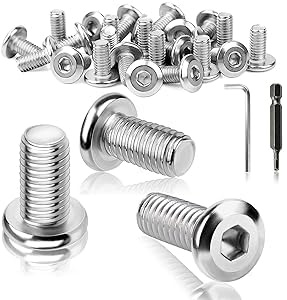 TXXATX Flachkopfschrauben M5x12mm Edelstahl M5 Schrauben 25 Stück | Linsenkopfschrauben Innensechskant, Vollgewinde, mit Schraubenschlüssel & Bit, für Montage, Wartung, Maschinenschrauben