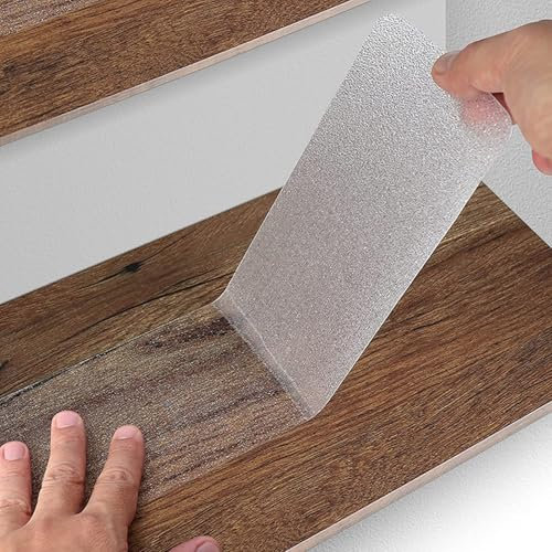 DSWZLQDXB 15xAnti Rutsch Streifen treppen Transparent Treppenstufen Matten Antirutsch Klebeband Streifen Rutschfestes Klebeband für Treppen,Rutschige Böde Selbstklebend Antirutschstreifen (10cm×61cm)