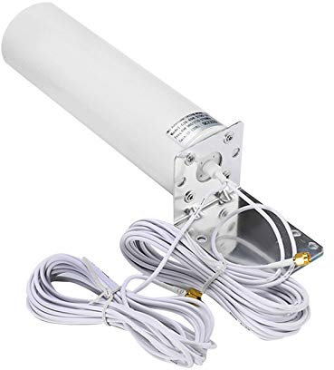 Swiixxer 4G LTE Antenna SMA Antenna Esterna 3G 4G Antenna Esterna 10-12DBi con Doppio Connettore SMA per Modem Router 3G 4G