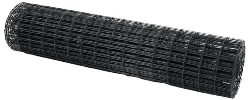 vidaXL Eurogärdsel Grå 1,2 x 10 m PVC-belagt järn, Modern trädgård och terass, rektangulär järnseparator, hållbar vägg, säker metallgräns, vattentätt skärmsystem