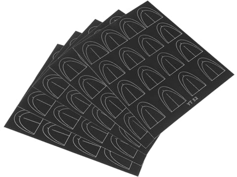 HAPINARY 5feuilles Stickers Pour French Manucure Guides Adhésifs Pour Ongles Pochoirs De Manucure