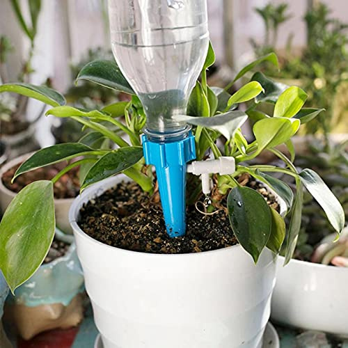 WchsTUmpxN Dispositivo de riego for Plantas, 12 esferas de riego Ajustables, dispensador de Agua for Plantas, Sistema de riego automático for Interiores y hogares, 12 Unidades aleatorias.
