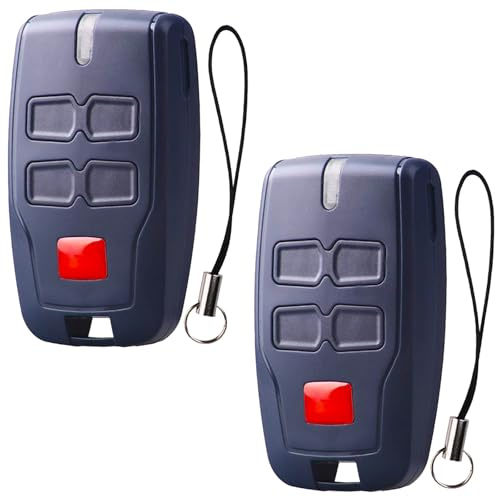 2 Confezioni di Telecomando per Porta Garage per BFT MITTO B2, Telecomando 433,92MHz per Cancello Elettrico, Telecomando a 4 Canali per Porta Garage Compatibile con BFT Mitto 2, Kleio, Ghibli, TRC 2