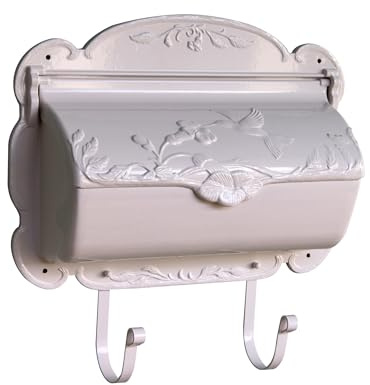 Special Lite Hummingbird Horizontal Wall Mount Mailbox - White Aluminum Mailbox for Wall Mount - SHB-1004-WH