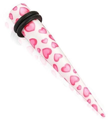 Tapsi´s Coolbodyart® Dehn Stab Expander Acryl Kunststoff Herz PInk 3mm