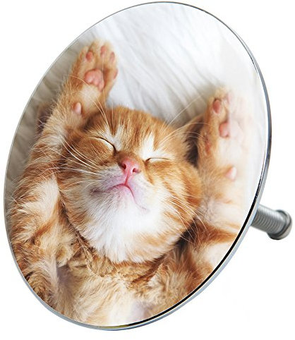 Sanilo Badewannenstöpsel Lilly, Stöpsel für die Badewannen deckt den kompletten Abflussbereich ab, universal mit Motiv