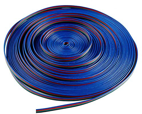 LitaElek 10m 22AWG RGB Verlängerungskabel 4-Polig für LED Streifen - SMD 5050 3528 2835 Strip Extension Kabel - Verbindungskabel für LED Band, Stripe, Leiste
