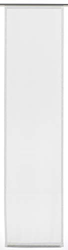 Gardinia Flächenvorhang, Scheibengardine, Lichtdurchlässig, Einfaches Befestigen auf Schienen, Vorhang/Gardine, Off-White, 60 x 245 cm (BxH)