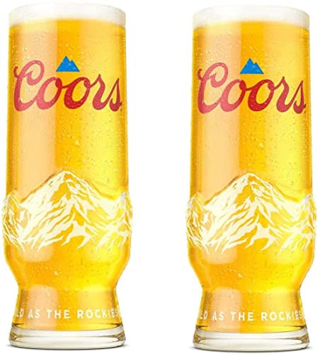 TUFF LUV Coors Light - Vaso de cerveza de media pinta oficial 2021 [juego de 2]