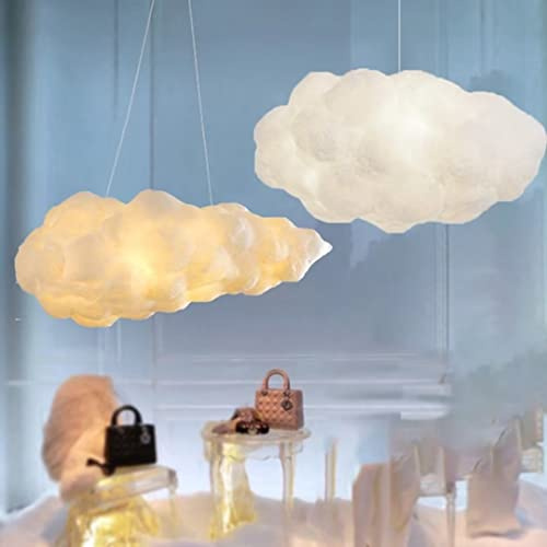 Lámpara Colgante 3D de Nubes de Algodón Creativas - Lámpara de Techo Decorativa con 3 Luces para Dormitorio, Sala de Estar y Tienda