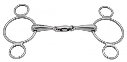 Sprenger 3-Ring Gebiss doppelt gebrochen 16 mm, Größe:135, Material:56