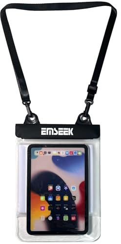 EMSEEK Floating Waterproof Tablet Case Dry Bag eReader Cover Waterproof Holder Pouch for iPad mini Galaxy Tab A S2 E Tab M8 ZenPad Fire HD 8 7 Kindle Paper White Oasis up to 9