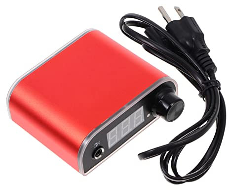 KOMBIUDA 1stück Mini Tattoo Power Supply Mit Lcd-display Kompakte Maschine Regulierbare Spannung Tragbar Und Langlebig Für Tattoo-studios Und Mobile Anwendungen
