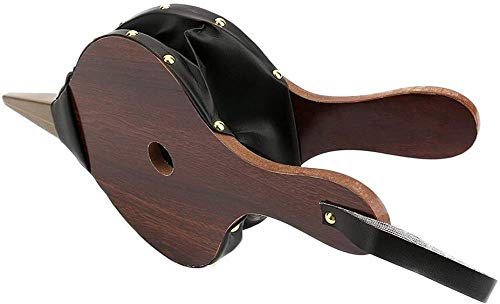 EYRMQWJPC Fireplace Wood Bellows,Wooden Fireplace Bellows, Wooden Fireplace Bellows,15.3 Inch Manual Air Blower with Hanging Leather Strap for Bbq Camping