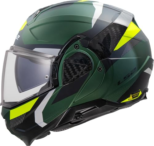 LS2, Modularer Motorradhelm ADVANT II TRIPLE Olive, S
