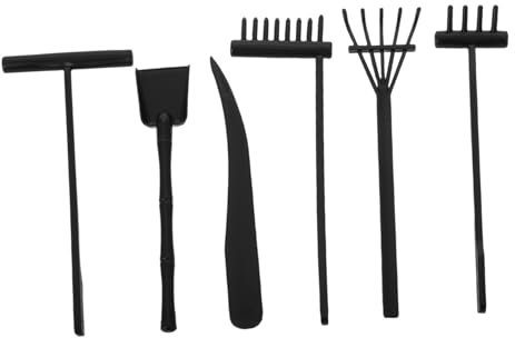Homoyoyo 6pcs Zen Rake Tools Mini Sand Smoothing Rake Set for Meditation and Relaxation Adults Tabletop Garden Sand Tray Accessories