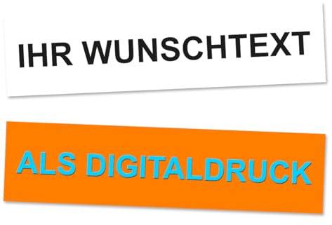 foliado® 2x Wunschtext Aufkleber – Personalisierter Text als Digitaldruck | selbstklebend | 2-farbig | Individuell gestalten | Auto Sticker, Werbung, Beschriftung | Wasserfest & UV-beständig 008