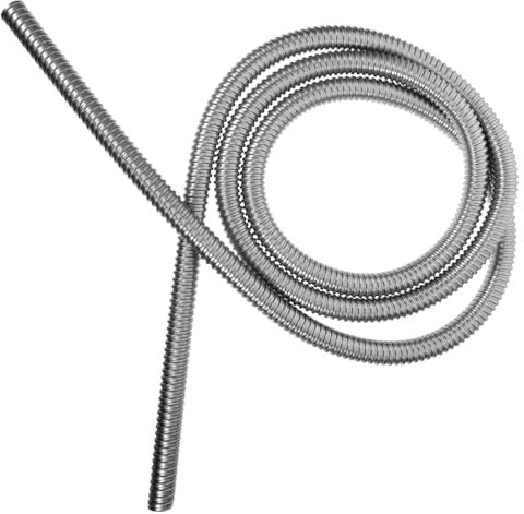 ELAYARD Tubo Flessibile Per Guaina Cavi Metallici, Protezione in Acciaio Inox 304, 3 Metri, Gestione Cavi Elettrici e Marini, Facile Installazione, Argento
