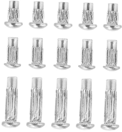 Ciieeo 1500piezas Remaches Macizos Para Señalización Remaches Fijos Moleteados Redondos Resistente Aleación De Aluminio