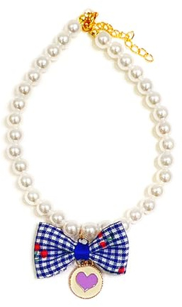 Javoryxh Adjustable Pet Pearl Necklace Accessories For Cats Animals Fashion Collar Kitten Dog Camping Photography For Necklace For Tiny