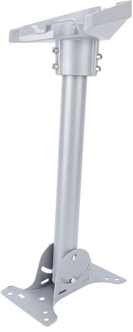Fafeicy Kit di Montaggio su Tetto Gen 3, Supporto per Parabola Satellitare Regolabile in Acciaio Resistente con Adattatore per Tubo e Staffa, per Antenna Gen 3