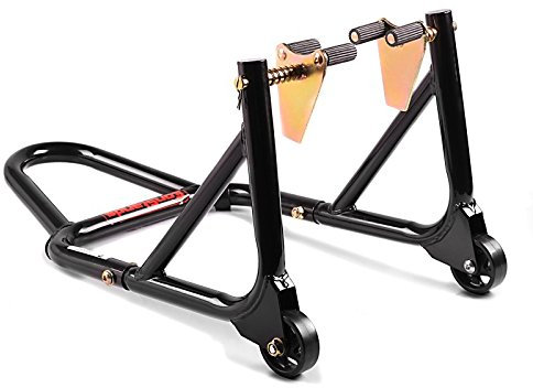 ConStands - Montageständer für Kawasaki ZX-6R,ZX-7R,ZXR 400,ZXR 750 R,ZZR 1100/1200/1400/600 Vorderrad mit Aufnahmen Front Schwarz