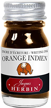 Jacques Herbin 11557T Tinteflakon für Füller, 10 ml indisch orange